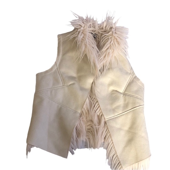 🌿 BARDOT JR 🌿 girls faux fur vest size 16 - Picture 3 of 6